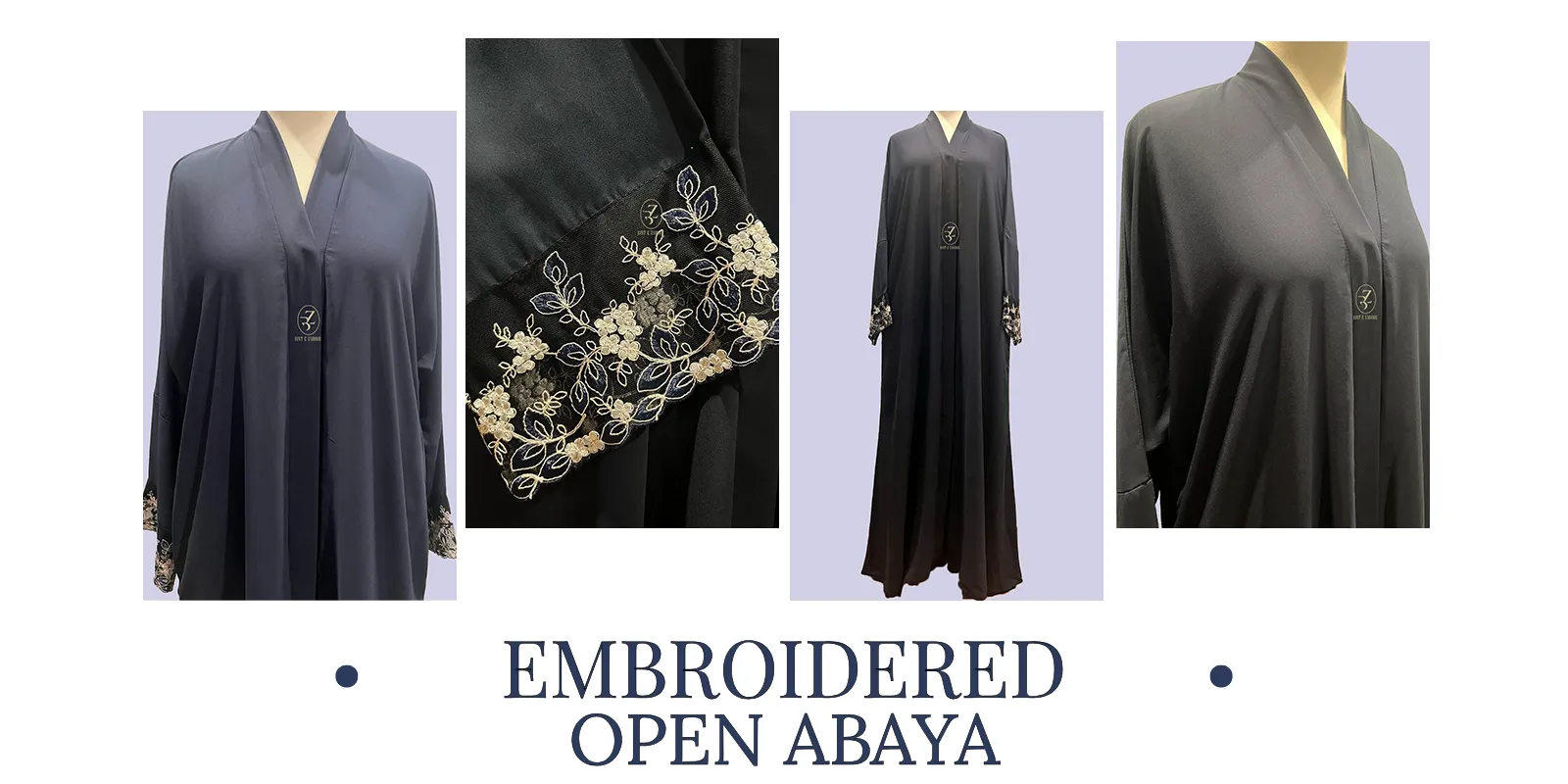 embroidered abaya bintezahoorabayas.com