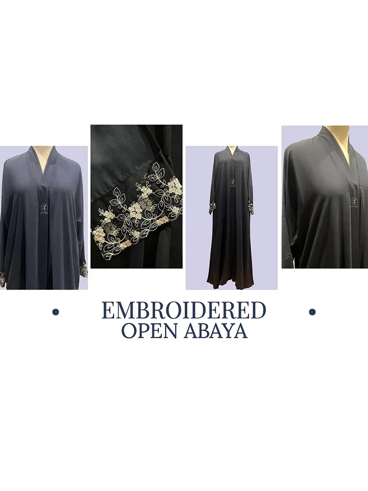 embroidered abaya bintezahoorabayas.com